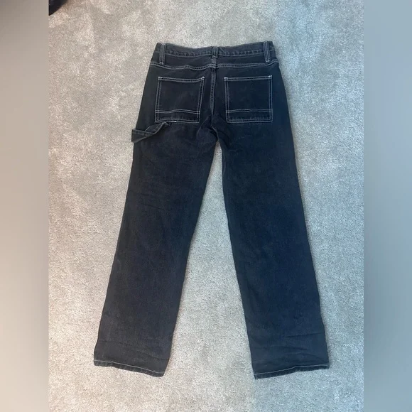 Women's Black Flare & Wide Leg Jeans - Picture 2 of 7